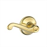 Ingersoll-Rand F10 FLA 605 Flair Hall and Closet Lever Bright Brass