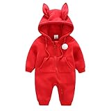 Zhuhaitf ベビー Climbing Clothes Newborn Infant Winter Warm Hooded ロンパース Jumpsuit Bodysuit Snowsuit Out