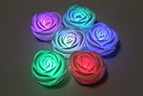 光る バラ 薔薇 イルミネーション led フラワー 七色に変化 12個セット