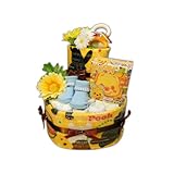 大人気！ディズニー　プーさん２段おむつケーキ