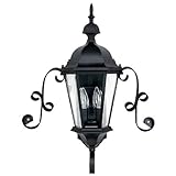 Capital Lighting 9728BK Outdoor Wall Fixture with Clear Glass Shades, Black Finish [並行輸入品]
