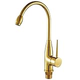 bian-antiqueキッチン洗面、銅冷水ゴールド洗面、欧州金メッキキッチン洗面