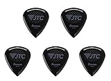 【5枚セット】Ibanez アイバニーズ JTC1R-ONX/黒 新素材 Tritan 高耐摩耗性 ラバーグリップ 滑り止め ギター ピック 2.5mm
