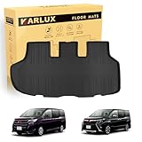 KARLUX トヨタ ヴォクシー・ノア 80系 7人乗り ハイブリッド車専用 ラゲッジマット, TPE素材 防水 滑り止め 耐汚れ,NOAH VOXY ESQUIRE 80系 2014年1月-現行車種専用設計カーマット (トランクマット)