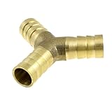 uxcell クイック継手　空気圧クイック継手　ブラス製　　 Y形　12mm － 12mmタイプ　バーブコネクター