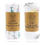 おくるみ 赤ちゃん バスタオル ガーゼタオル ベビーブランケット 赤ちゃん毛布 ベビー布団 授乳ケープ プレイマット ダブルガーゼ 保温 吸水速乾 細菌防止 新生児 出産祝い 綿100％ 120*120cm 2枚セット by LASOLL