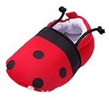 (ビグッド)Bigood ベビーファーストシューズ ベビーシューズ 男の子 赤ちゃん 靴 女の子 部屋履き 新生児 てんとう虫レッド11cm