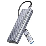 ORICO M.2 SSD 外付けケース 40Gbps 工具不要 USB4 NVMe M.2 SSDケース ファン内蔵のアルミニウム合金Thunderbolt 4 SSD ケース2230 2242 2260 2280(Mキーのみ)対応、USB4/3.2/3.0/2.0対応 - ACOM2U4