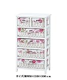 5段収納ランドリー　引き出し6杯　ＳＳｍｎ6937ｗｈ