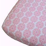 Oliver B Crib Sheet - Pink Petals by Oliver B