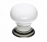 Top Knobs M111 Small 1 1/8" Round Knob - Pewter Antique & White Top Knobs [並行輸入品]
