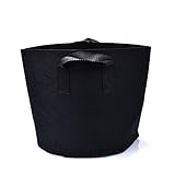 20ガロン植栽バッグ　植木鉢　種苗バッグ　保育袋　植え袋　植栽袋　植栽カーバ　植物栽培　園芸 植物育成 野菜栽培　通気性 浸透性　収納 ポケット　ガーデン用 栽培用　不織布製　二本入り（2pcs）