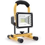 YMTECH 24LED投光器　15W　充電式LED作業灯　3点灯モード　プロジェクター　360角度調整　２USBポート　モバイルバッテリ機能付き　防水防塵　釣り キャンプ アウトドア バーベキュー　