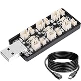 Youmile 1Sリポバッテリー USB充電器 3.7V/4.20V 6チャンネル 1Sリポ充電器 JST 1.25 JST-PH 2.0 mCX mCPXコネクターUSB延長ケーブル付きバッテリー充電用