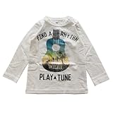 jeans-b. 2nd ジーンズベーセカンド　UKULELE ロングTシャツ (オフホワイト) 80cm