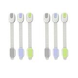 Moon Kittyベビー安全キャビネットロック調整可能ストラップ子locks-6パック