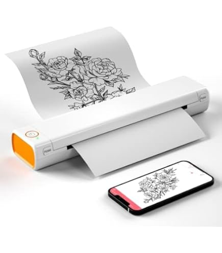 Amazon | A4熱転写プリンター、ポータブルサーマルプリンター、Android