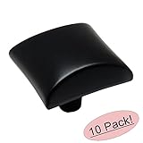 Cosmas ® 6262 FBフラットブラックモダンキャビネットハードウェアノブ – 1 – 1 / 16 " Inch Square – 10パック
