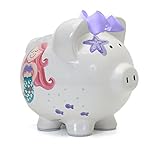 子供を慈しむ（Child to Cherish） セラミック製女の子向けピギー貯金箱 ブルー 36836