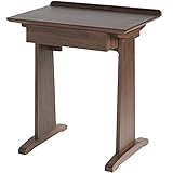 ライフスタイリングショップ パソコンデスク 幅70×奥行47cm 木製 天然木 引出付 ダークブラウン LS-941BR