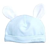 CELEC(セレク) ベビー 帽子 40cm～42cm 日本製 ブルー 新生児 フード ブライトスムース 【167003】