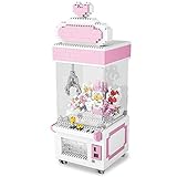 クレーンゲーム ＵＦＯキャッチャー　ブロック　ミニブロック　バレンタインプレゼント　バレンタインギフト　小型ブロック 積み木　ピンク色　ハート付き