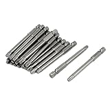 uxcell　トルックスドライバービット　T25ドライバービット　75mm長　4.43mmチップダイヤ　六角シャンク　20個