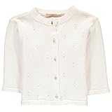 ブティックコレクションベビーガールズソフトニットカーディガン – アイボリースプリングセーター カラー: ホワイト