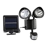 ソーラー22LED PIRモーションセンサーヤードウォールライト屋外ガーデンセキュリティランプ