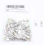 5 mmキャビネット棚サポートピン、フラットスプーンスタイル、光沢ニッケル – 100パック