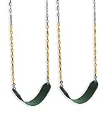 Easternジャングルジムスリングスイング2セットシート、緑と黄色