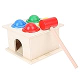 Domybest　おもちゃ　子供　木製　ハンマーボール　ハンマートイ　パズル ボックス ボール　ノック　たたいてコロン　木のおもちゃ 叩くおもちゃ