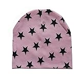 ikevan幼児用子供用ベビー男の子女の子幼児コットンStar帽子ビーニーキャップ暖かい秋冬7 months-3 Years Old 45-52cm ピンク IPET65222333625
