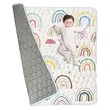 Fairy Baby プレイマット 赤ちゃん ベビーマット 127×127×1.5cm クッションマット フロアマット 綿 洗える 厚手 滑り止め 防音 子供マット キッズ 遊びマット 可愛い 衝撃緩和 床暖房対応 出産祝い プレゼント