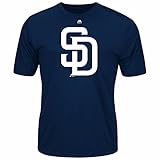 MLBメンズ合成公式ロゴTシャツ( Large , San Diego Padres )