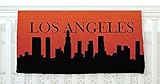 KESS InHouse KESS Original Los Angeles Orange Black Fleece Baby Blanket 40 x 30 [並行輸入品]
