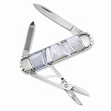 Ocoee川母のパールMoneyclip /ナイフ