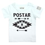 (ポスター) POSTAR チマヨ柄半袖TEE　ホワイト　110cm