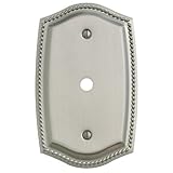 Baldwin 4795.150.CD 5.375-Inch x 3.9375-Inch Rope Cable Cover, Satin Nickel [並行輸入品]