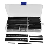 熱Shrinkableチューブ – TOOGOO ( R )ブラック各種サイズ熱ShrinkableチューブSleevingラップワイヤキット150pcs