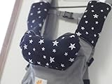 ベビーキャリー用*フードカバー＆よだれパッドセット*黒星
