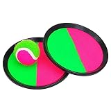 Jinmoioy キャッチボール マジックテープ 外遊び おもちゃ アウトドア 粘着式 フライングディスク ディスク*２+ボール*1 ボールおもちゃ マジックテープ ラケットゲーム スポーツ