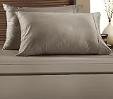 Luxurious Extra Soft Sheet Set 4 Piece 300 Thread Count Cotton Blend Full Size - Taupe [並行輸入品]