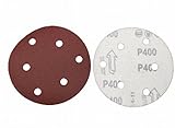 [Cazycazun] ダブル アクション サンダー 用 マジック ペーパー 研磨 やすり 125 mm 6穴 50 100 枚 セット (Z5 高密粗粒 #400 50 枚)
