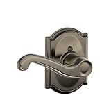 Schlage f170 Fla 620 CAM LHキャメロットコレクションLeft Hand Flair装飾トリムレバー、アンティークピューター