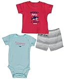 カーターズ Carter's ボディスーツ & おむつカバー 3点セット 3-Piece Bodysuit & Diaper Cover Set 3M (55-61cm)