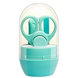 Te Fiti ベビーネイルクリッパー 爪切り ベビーネイルファイル 爪切りはさみ ソフト幼児赤ちゃん新生児つめきりハサミ 赤ちゃん マニキュアツール 丸い頭はさみ 怪我防ぐ 安全 使いやすい ポータ