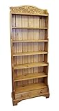 フランス田舎家具風 ナチュラル木材のブックケース [FZ-1970/L]