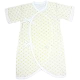日本製 麻の葉柄 スムースコンビ肌着 新生児 50-60cm 日本製 （外縫い) 綿 100％