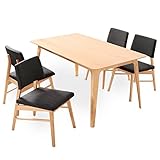 LOWYA （ロウヤ） ダイニングセット 5点セット 4人掛け チェア オーク突板 木脚 ダイニングテーブル テーブル おしゃれ 新生活